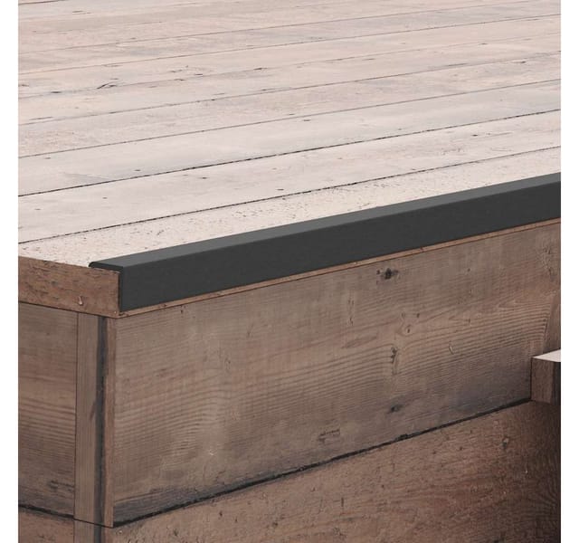 vidaXL Winkelleisten 5 Stk WPC 170 cm Schwarz 45020