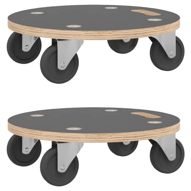 vidaXL Transportroller 2 Stk Rund Ø38x11,5 cm 250 kg 154892