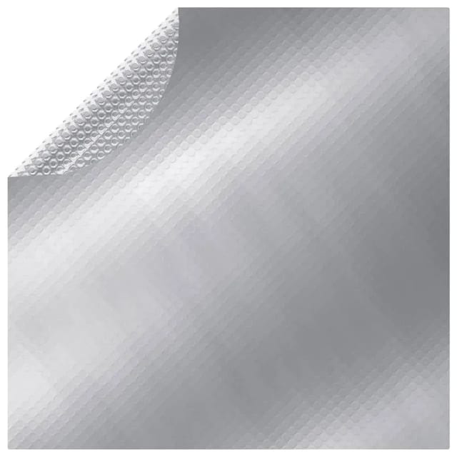 vidaXL Poolabdeckung Silbern 488 cm PE 93089
