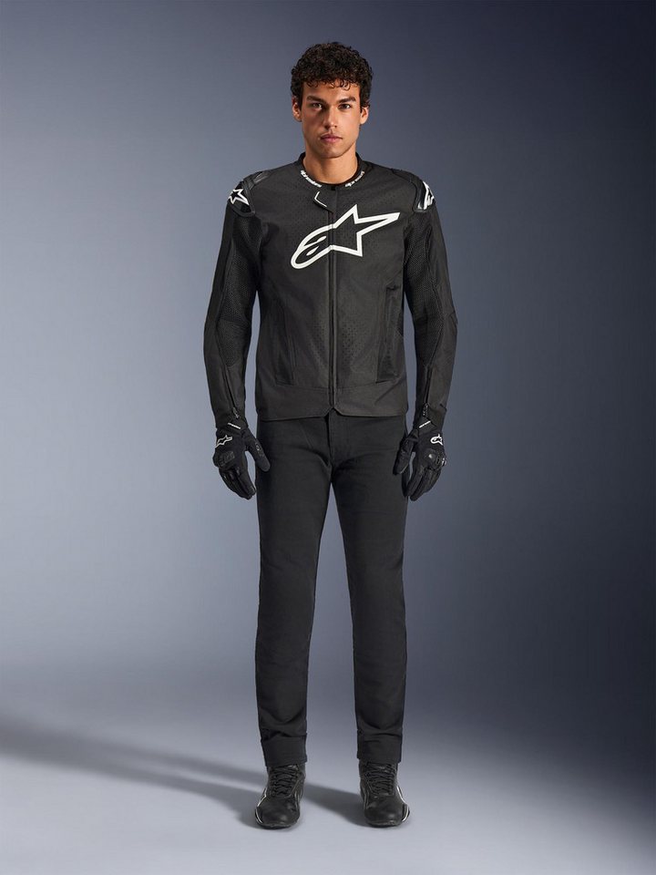 Alpinestars Motorradjacke T-GP Air perforierte Motorrad Textiljacke Airbag vorbereitet,Ellenbogenprotektoren enthalten,mit Höcker,per