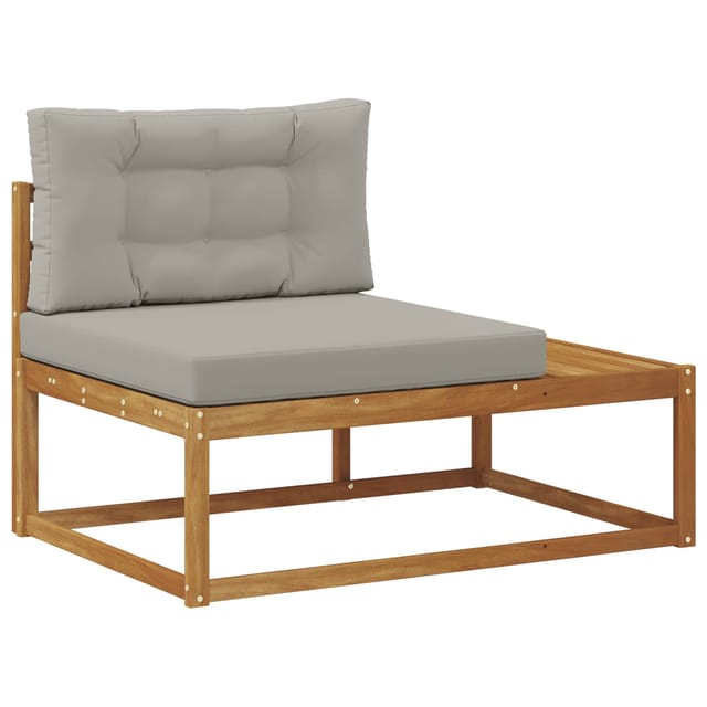 vidaXL Outdoor Endsofa Natur 115 x 83 x 73 cm Massivholz Akazie 900553