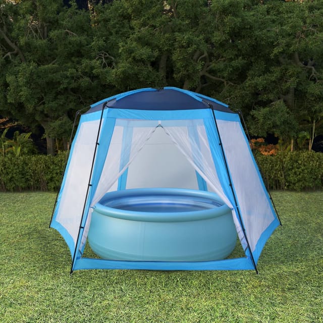 vidaXL Pool-Zelt 500x433x250 cm Blau 91574