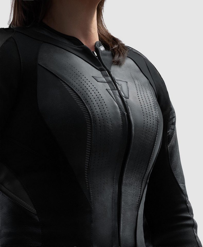 Rebelhorn Motorradjacke Diva RS Damen Motorrad Lederjacke Rückenprotektor enthalten,Verbindungsreißverschluss,Ellenbogenpro Bild 5