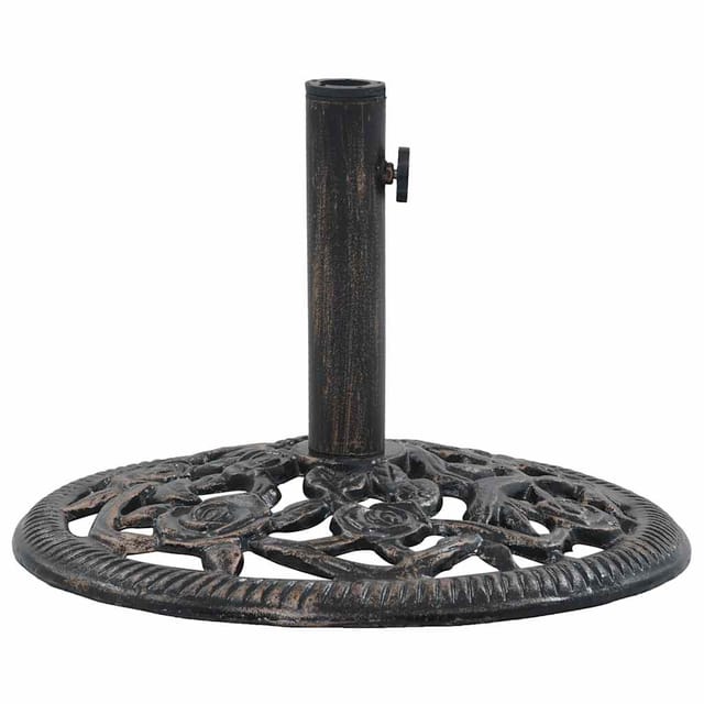 vidaXL Sonnenschirmständer Bronze 12 kg 48 cm Gusseisen 47861