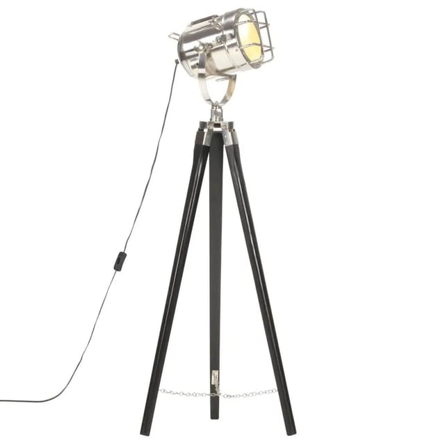 vidaXL Stativlampe Schwarz Mango Massivholz 97 cm 286110