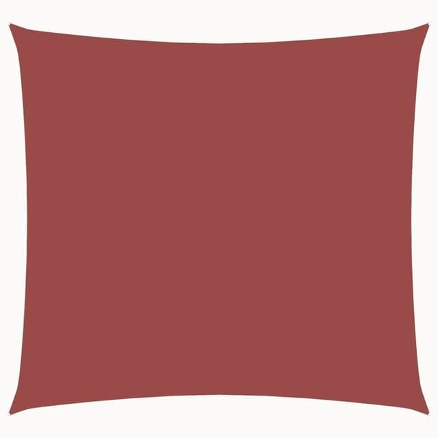 vidaXL Sonnensegel Oxford-Gewebe Quadratisch 7x7 m Terrakotta-Rot 135363