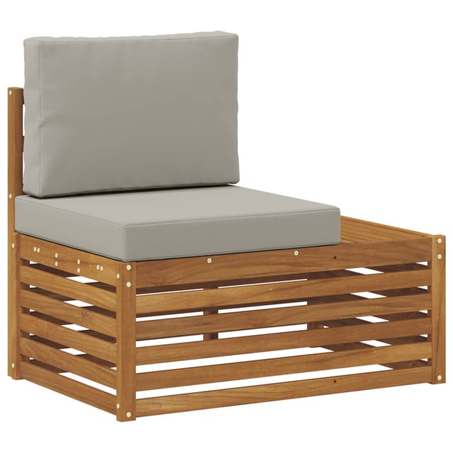 vidaXL Outdoor Endsofa Natur 91 x 63 x 73 cm Massivholz Akazie 900506