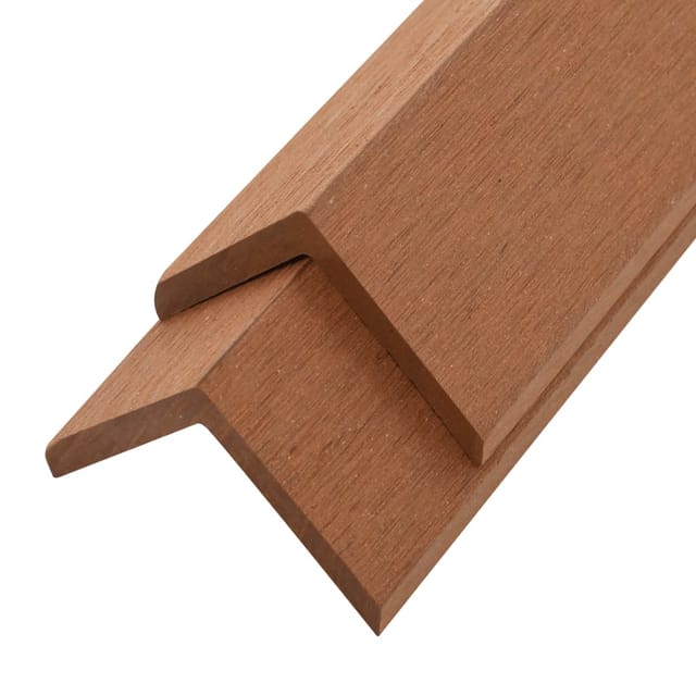 vidaXL Winkelleisten 5 Stk WPC 170 cm Hellbraun 45018