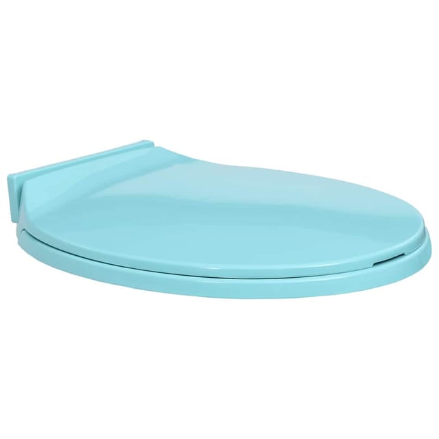 vidaXL Toilettensitz mit Absenkautomatik Grün Oval 145824