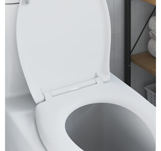 vidaXL Toilettensitz Weiß 47 x 37 x 4 cm Duroplast 42002349