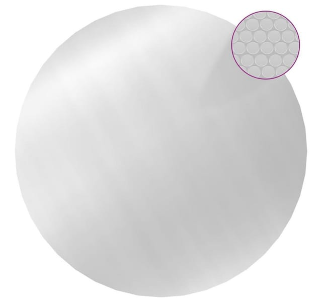 vidaXL Poolabdeckung Silbern 455 cm PE 93088