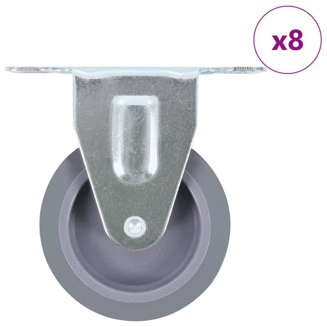 vidaXL 8 Stk Bockrollen 75 mm 277826