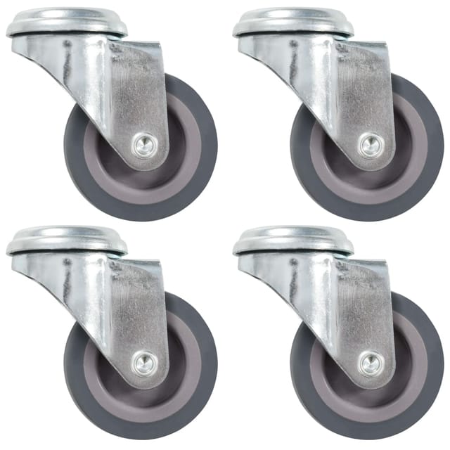 vidaXL 24 Stk Lenkrollen mit Bolzenloch 50 mm 277844