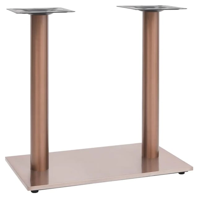 vidaXL Bistrotisch-Gestell Messing 70x40x72 cm Edelstahl 325444