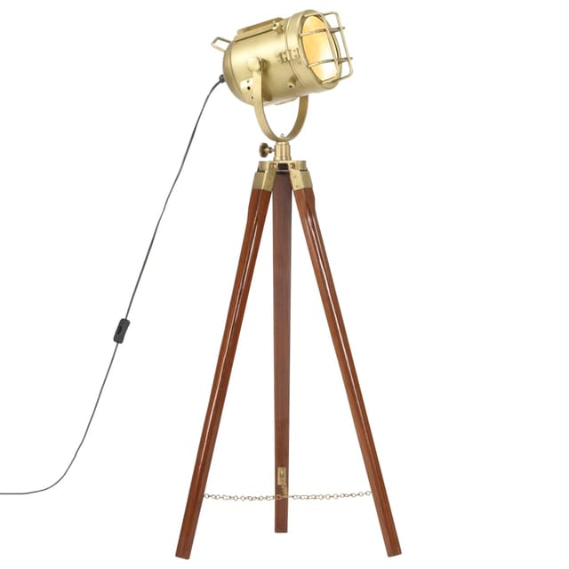 vidaXL Stehleuchte Dreibein Massivholz Mango 97 cm 286109
