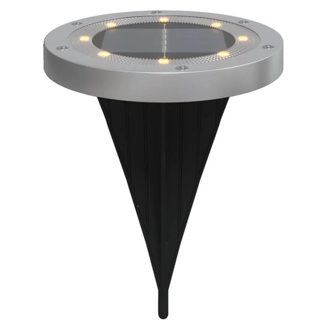 vidaXL Solar-Bodenleuchten mit Erdspieß 12 Stk Warmweiß 4008201