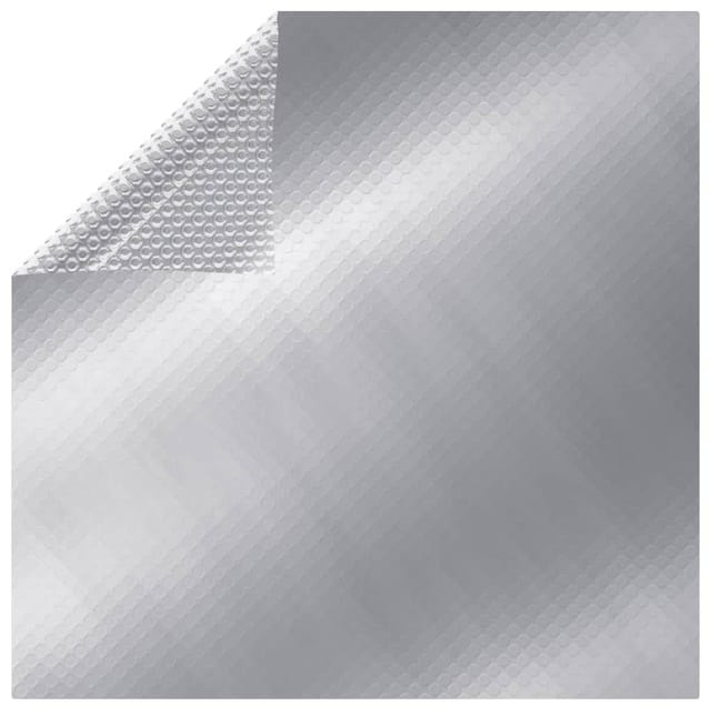vidaXL Poolabdeckung Silbern 450x220 cm PE 93094