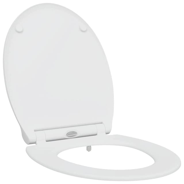 vidaXL Toilettensitz Weiß 47 x 37,5 x 3,8 cm Duroplast 42002365