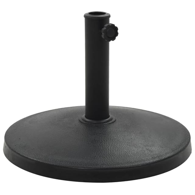 vidaXL Sonnenschirmfuß Rund 10 kg Schwarz Polyharz 45196