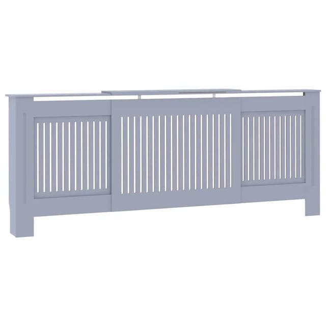 vidaXL MDF Heizkörperverkleidung Grau 205 cm 325549