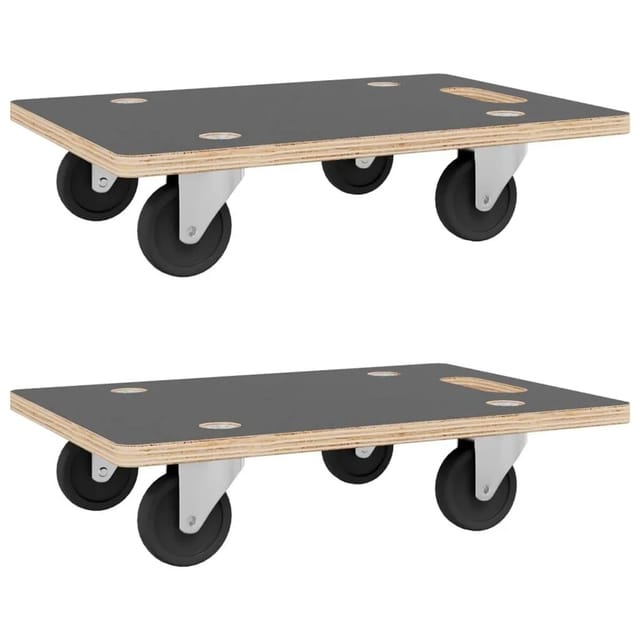 vidaXL Transportroller 2 Stk Rechteckig 80x55x11,5 cm 250 kg 154891