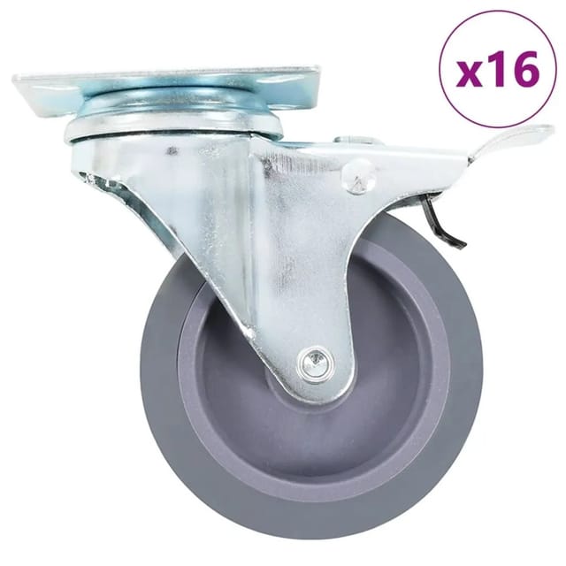 vidaXL 16 Stk Lenkrollen 75 mm 277838
