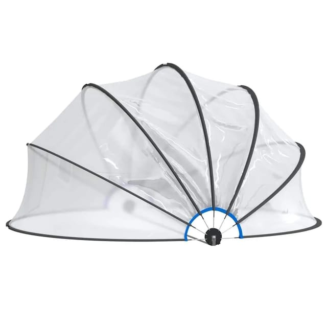 vidaXL Pool-Kuppel Rund 406x203 cm PVC 93814