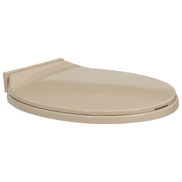 vidaXL Toilettensitz mit Absenkautomatik Beige Oval 145820