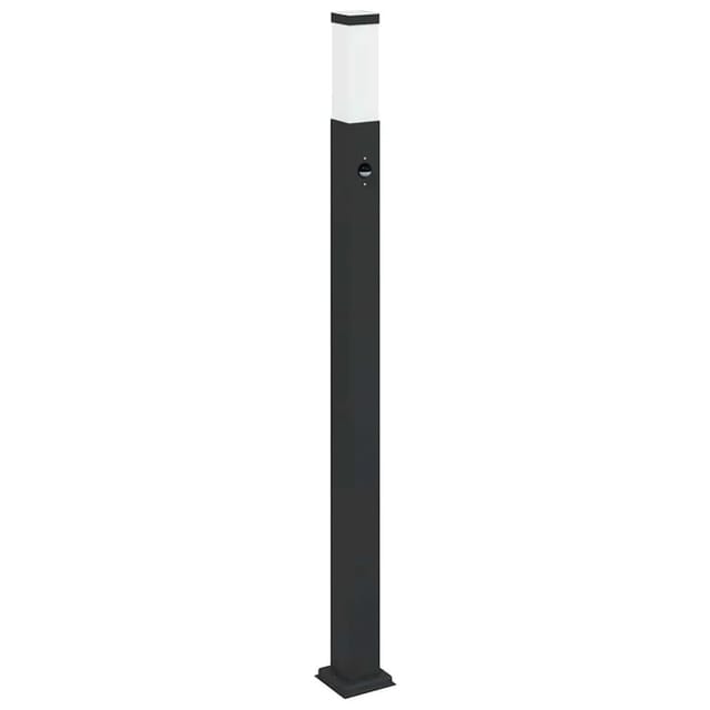 vidaXL Pollerleuchte mit Sensor 110 cm Schwarz IP44 4006081