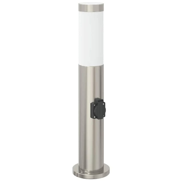 vidaXL Pollerleuchte mit Auslass 50 cm Edelstahl IP44 4006011