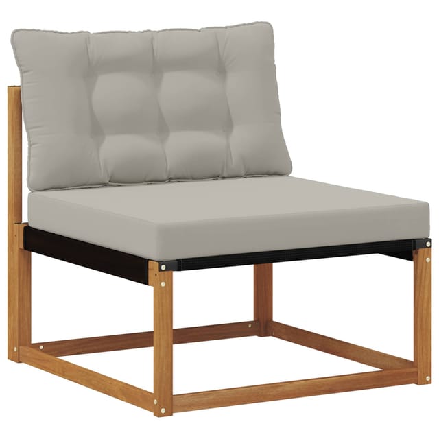 vidaXL Outdoor Mittelsofa Massivholz Akazie Natur 900634