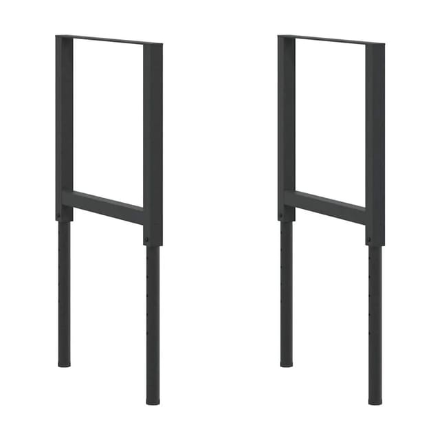 vidaXL Werkbankgestell Verstellbar 2 Stk Metall 55x69-95,5 cm 147931
