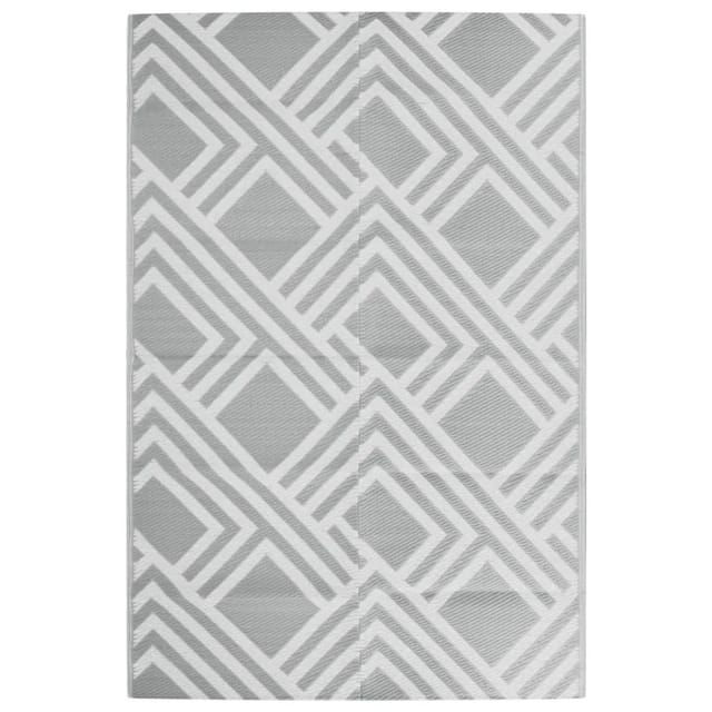 vidaXL Outdoor-Teppich ARAKIL Grau 120x180 cm PP 368562