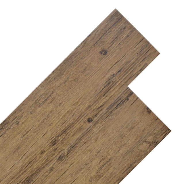 vidaXL Bodenplanken 18 Stk Walnussbraun 5,26 m² PVC 42046246