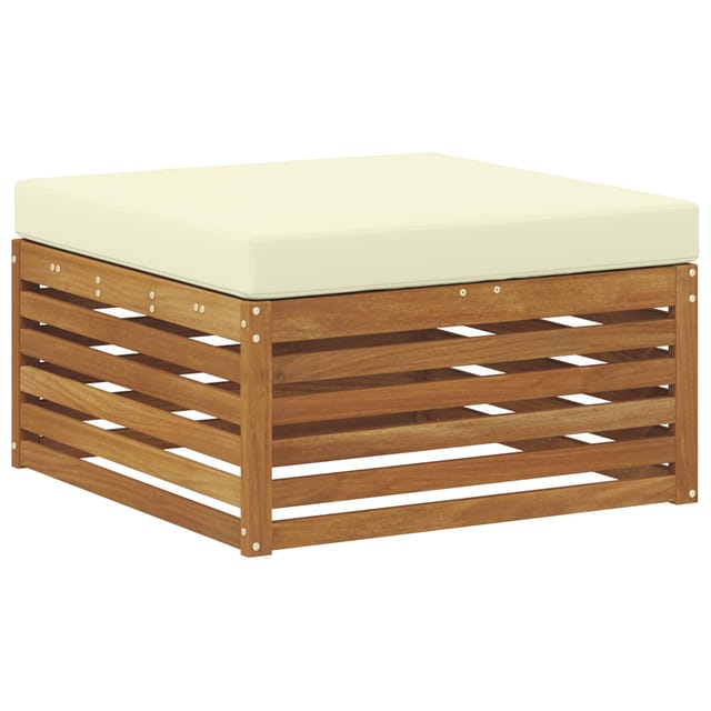 vidaXL Outdoor-Fußhocker Massivholz Akazie Natur 900558