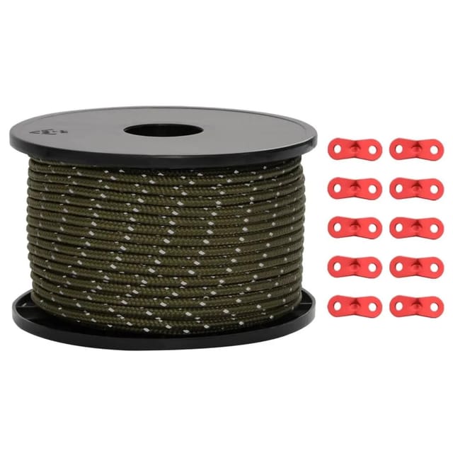 vidaXL Zeltleine Reflektierend mit Seilspannern 50 m 5 mm 4008128