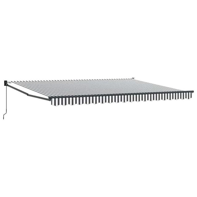 vidaXL Markise Einziehbar Anthrazit und Weiß 4,5x3 m Stoff & Aluminium 3216111