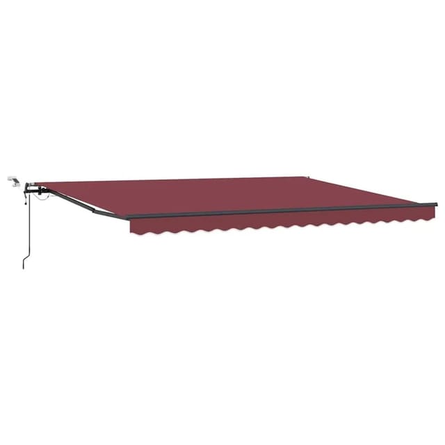 vidaXL Markise Automatisch mit LEDs Braun 450x300 cm 3310214