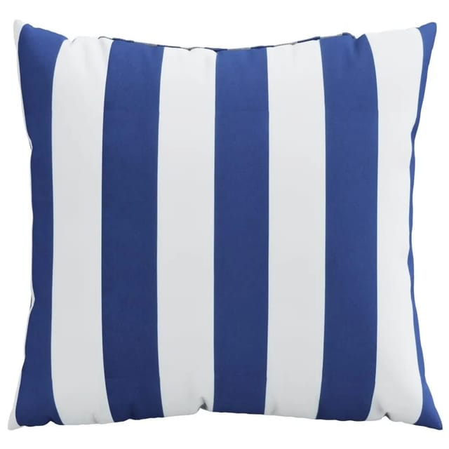 vidaXL Zierkissen 4 Stk Blau & Weiß Gestreift 60x60 cm Stoff 360418