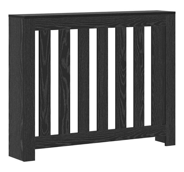 vidaXL Heizkörperabdeckung Schwarz Eichen-Optik 104 x 20 x 82 cm 869224