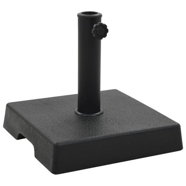 vidaXL Sonnenschirmfuß Quadratisch 8 kg Schwarz Polyharz 45206