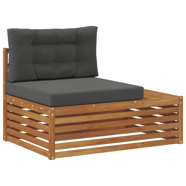 vidaXL Outdoor Endsofa Natur 115 x 83 x 73 cm Massivholz Akazie 900575