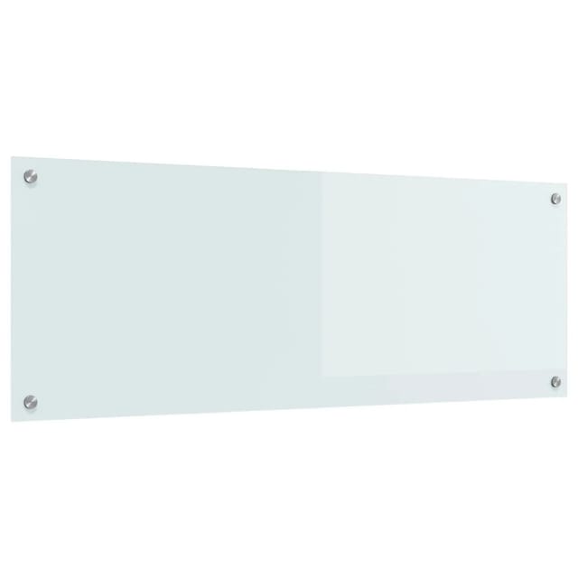 vidaXL Küchenrückwand Weiß 110 x 40 cm Gehärtetes Glas 42001286