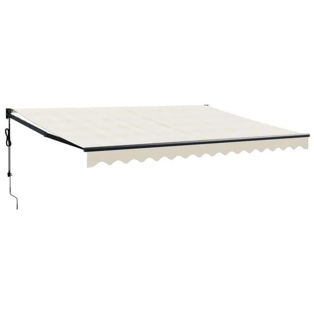 vidaXL Elektrische Markise mit Kurbel Creme 4,5x3 m 3154504