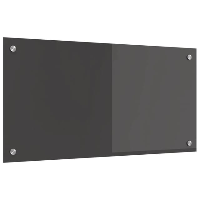 vidaXL Küchenrückwand Dunkelgrau 80 x 40 cm Gehärtetes Glas 42001241