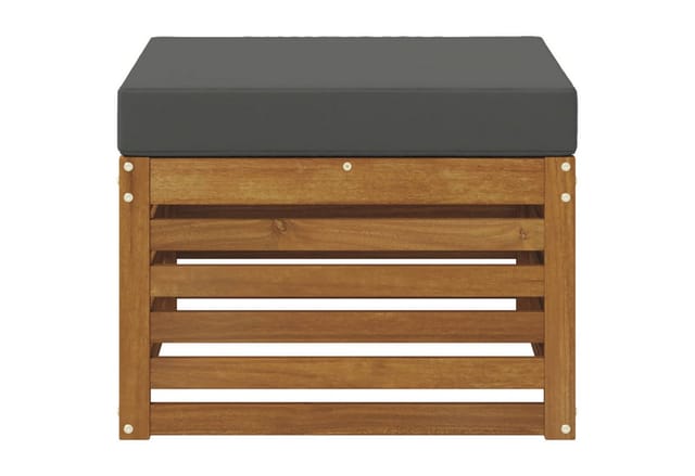 vidaXL Outdoor-Fußhocker Massivholz Akazie Natur 900487