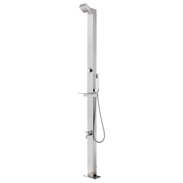 vidaXL Gartendusche 220 cm Edelstahl 315939