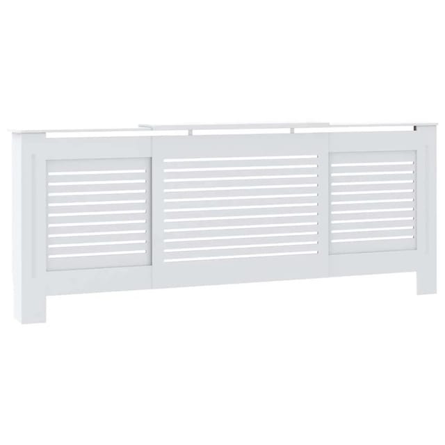 vidaXL MDF Heizkörperverkleidung Weiß 205 cm 325551