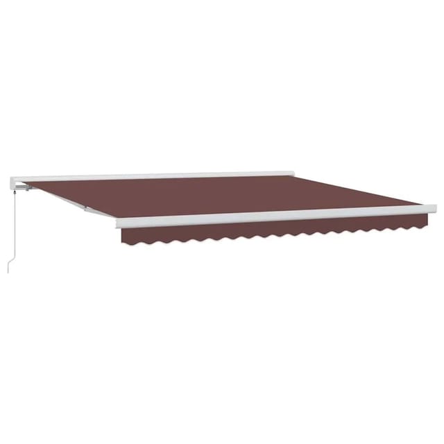 vidaXL Markise Manuell Braun 400x300 cm 3215720