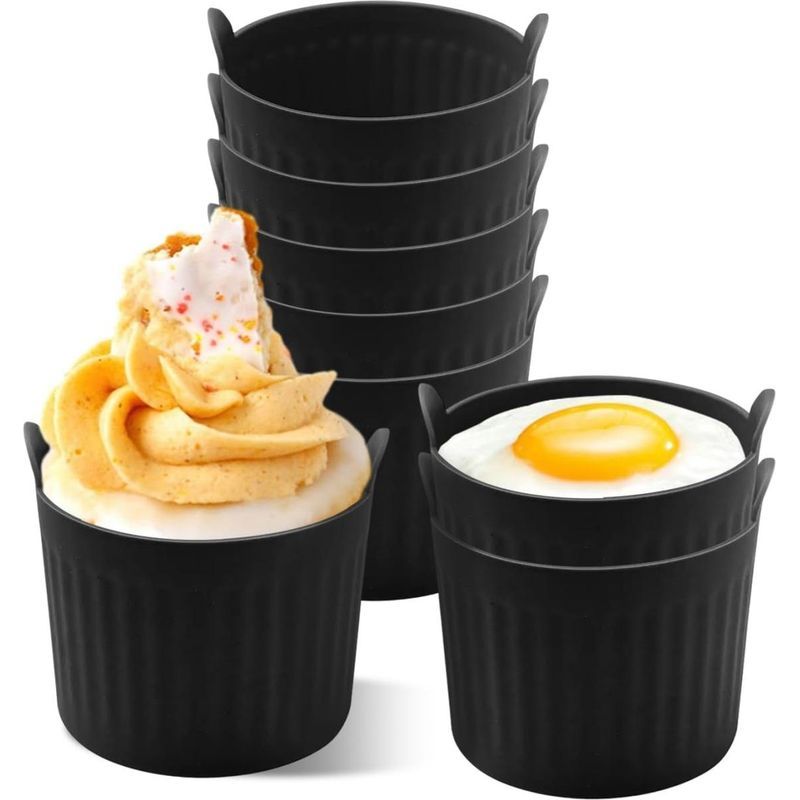Set Mit 8 Airfryer-formen - Silikon-airfryer-formen - Backformen - Geeignet Für Die Zubereitung Von Cupcakes, Kuchen, Muffins Und Puddings